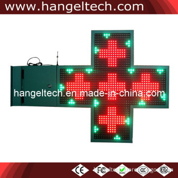 Double Sided Pharmacy Electronic LED Cross Sign Weather Proof 800X800